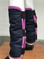 AXIOM FLOATING BOOTS - NAVY WITH PINK BINDING- SET OF FOUR