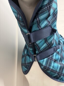 AXIOM 1800D BLUE CHECK/NAVY 220GM NECK RUG