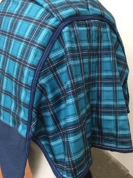 AXIOM 1800D BALLISTIC BLUE CHECK/NAVY LIGHT SUPER TOUGH WINTER RUG