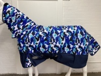 AXIOM 1800D BALLISTIC WATERPROOF CAMOBLUE / BLACK 300g HORSE COMBO RUG