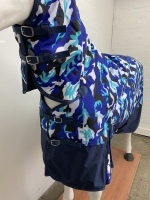 AXIOM 1800D BALLISTIC WATERPROOF CAMOBLUE / BLACK 300g HORSE COMBO RUG