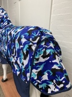 AXIOM 1800D BALLISTIC WATERPROOF CAMOBLUE / BLACK 300g HORSE COMBO RUG