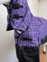 AXIOM 1800D BALLISTIC PURPLE TARTEN/BLACK 300g HORSE COMBO RUG