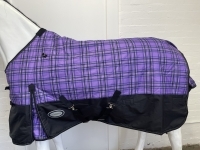 AXIOM 1800D BALLISTIC PURPLE TARTEN/BLACK 220g HORSE RUG